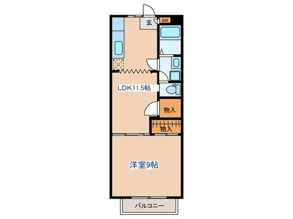 ソレイユハイツの物件間取画像